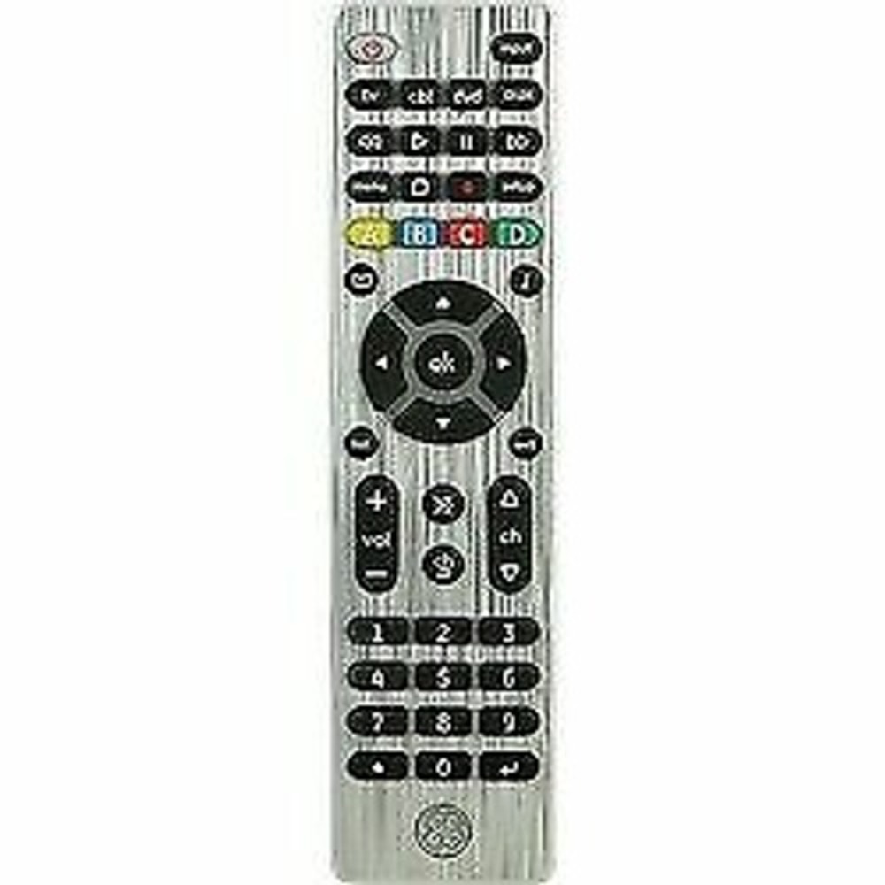 General Electric 33709 4 Device Universal Remote Control - Silver